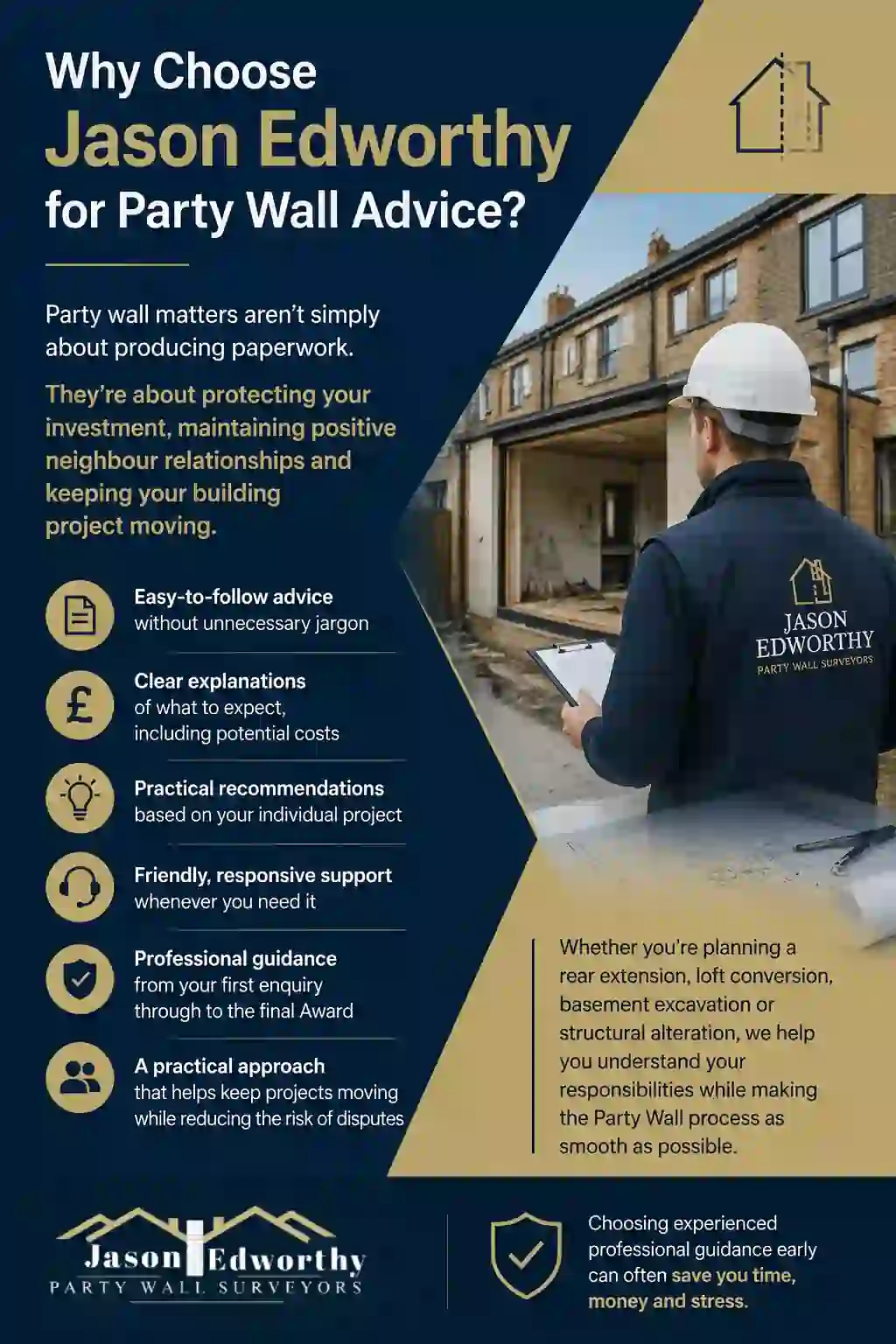 Why Choose Jason Edworthy for Party Wall Advice Walton-on-the-Naze?